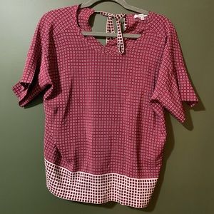 Madewell checkered blouse